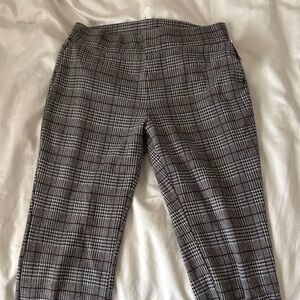 Time and Tru Black, White and Gray Plaid Women's Pants